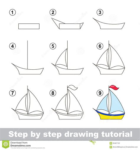 Simple Boat Drawing Step By Step - Jatin