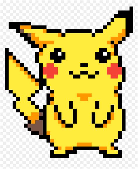 Pikachu Pixel Art, HD Png Download - vhv