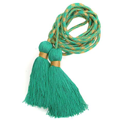 Alb cincture, green and gold color | online sales on HOLYART.co.uk