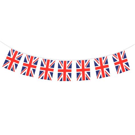 8.5 Meters Union Jack Flag Banners String 32 United Kingdom UK British ...