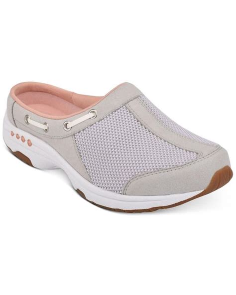 Easy Spirit Rubber Travelport Mules in Light Gray (Gray) - Lyst