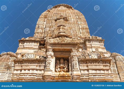 The Small Hindu Temple in India Stock Photo - Image of exterior ...