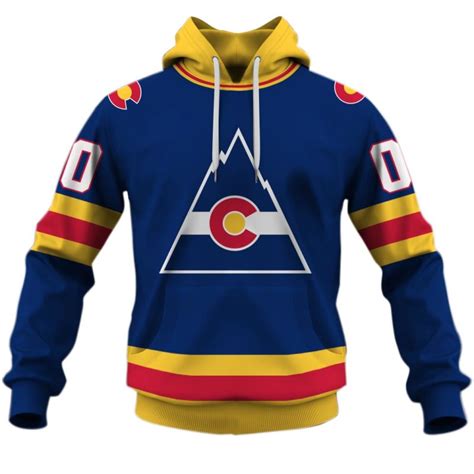 Personalized Colorado Rockies Throwback Vintage NHL Hockey Home Jersey ...