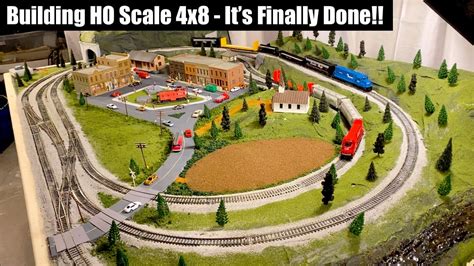 Building a 4x8 HO Train Layout Part 4 - It's Finally Complete! - YouTube