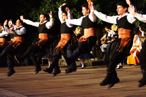 Traditional Greek Dance Show at the Dora Stratou Theater