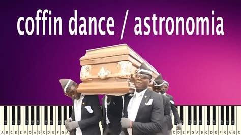 coffin dance (astronomia) - PIANO TUTORIAL - YouTube