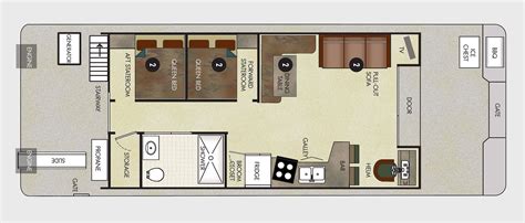 Small Houseboat Floor Plans - floorplans.click