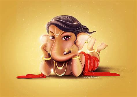 5120x2880px | free download | HD wallpaper: Lord Ganesha, Cute, digital ...