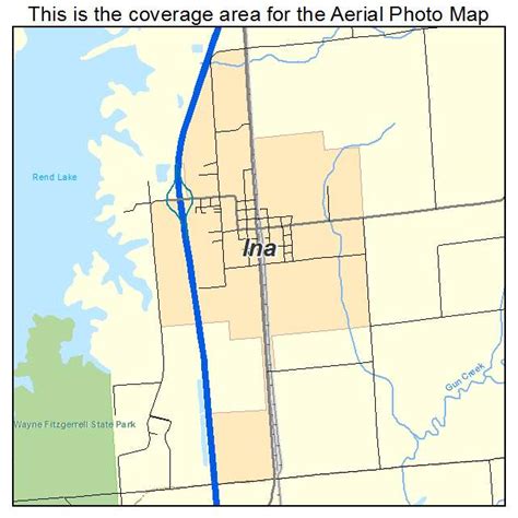 Aerial Photography Map of Ina, IL Illinois