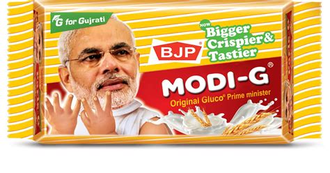 Funny Narendra Modi Parle-G Biscuit