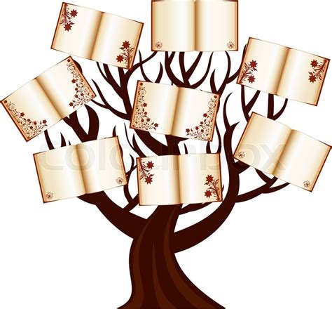 Vector illustration of a tree with the books | Stock Vector | Colourbox