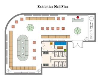 Exhibition Hall Plan | EdrawMax Templates