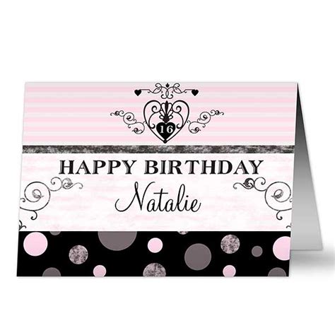 Paper & Party Supplies Paper Personalized Birthday Card Custom Birthday ...