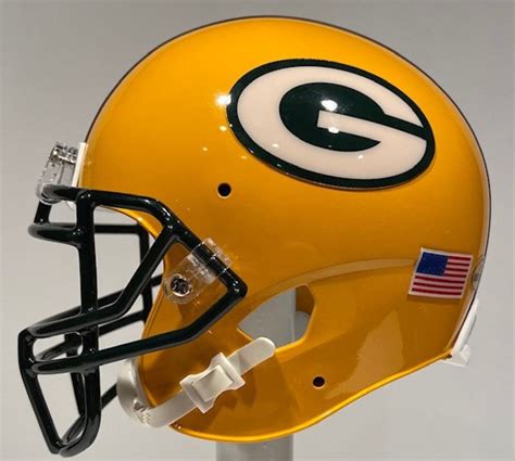 Aaron Rodgers Green Bay Packers 2021 Custom Schutt Mini Football Helmet ...