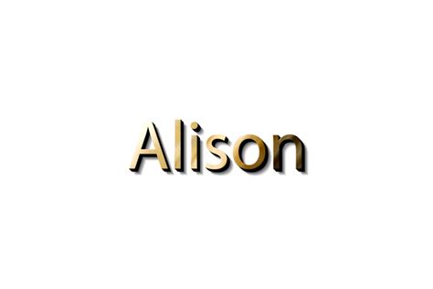 ALISON 3D NAME MOCKUP 14575718 PNG