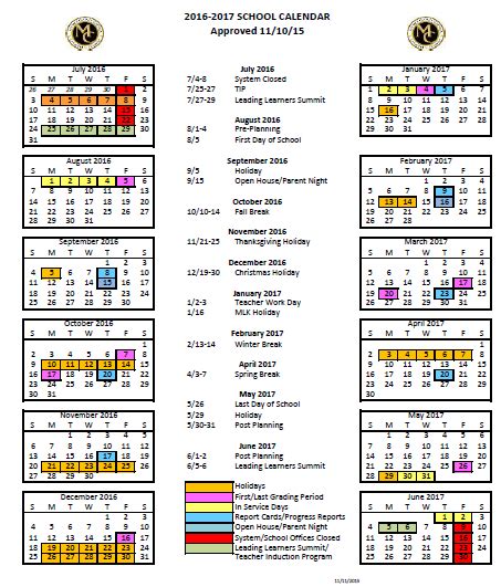 Monroe County Schools has finalized the 2016-2017 school year calendar ...