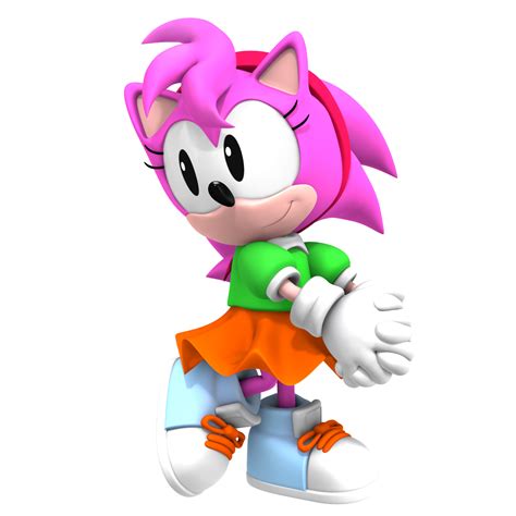 Image - Amy Rose Classic 3D.png | Fantendo - Nintendo Fanon Wiki ...