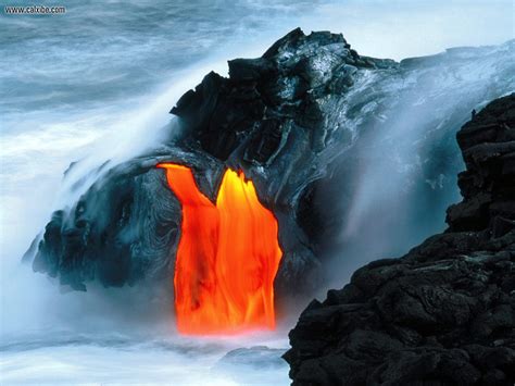 Nature: Lava Flow From Kilauea Volcano Hawaii, picture nr. 17398