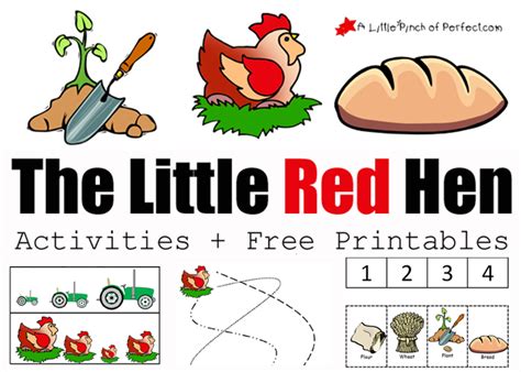 The Little Red Hen Activities and Free Printables