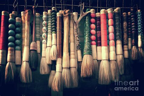 Chinese calligraphy brushes Photograph by Delphimages Photo Creations