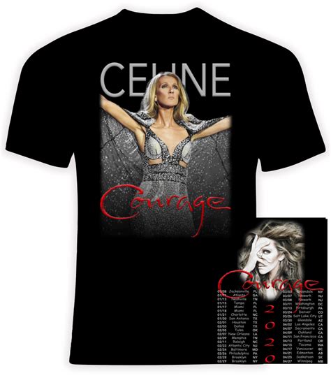 Celine Dion 2020 Courage concert tour t shirt/PhoenixTeez