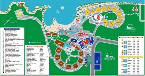 Resort Map | Grand Sirenis Riviera Maya | Riviera Maya, Mexico