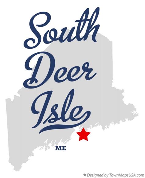 Map of South Deer Isle, ME, Maine