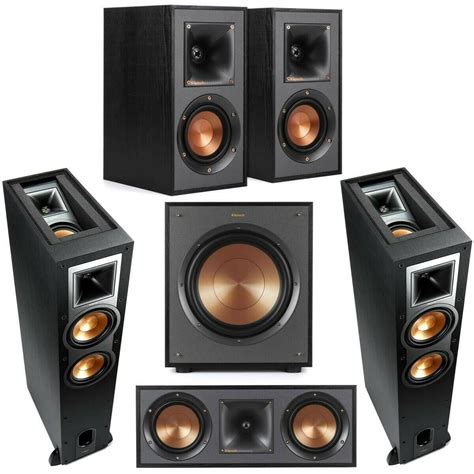 Klipsch 2x R-26FA Dolby Atmos Speaker W/Klipch R-41M /R-52c / R-100SW ...