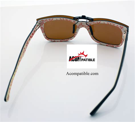 RAYBAN RB5228 Brown Sunglasses Polarized Clip On Sunglasses