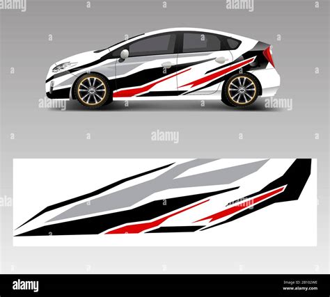 Car wrap decal design vector. Graphic abstract racing designs for ...