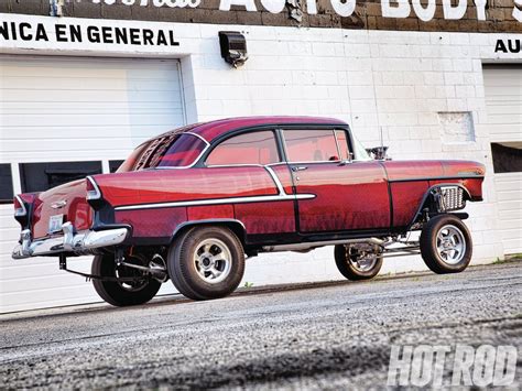 1955 chevrolet hot rod rods retro drag racing race gasser e – Artofit