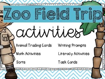 Zoo Field Trip Activities by Martin's Monkeys | Teachers Pay Teachers