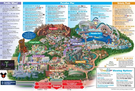 Disney California Adventure Park Map