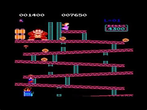 Donkey Kong (1981) - Arcade Gameplay Reversed - YouTube