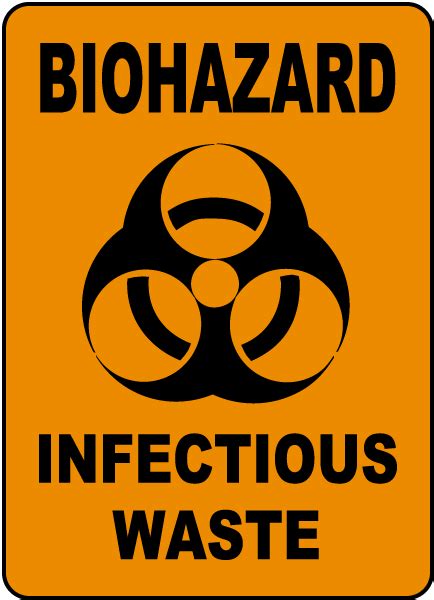 Biohazard Infectious Waste Sign G5702 - by SafetySign.com