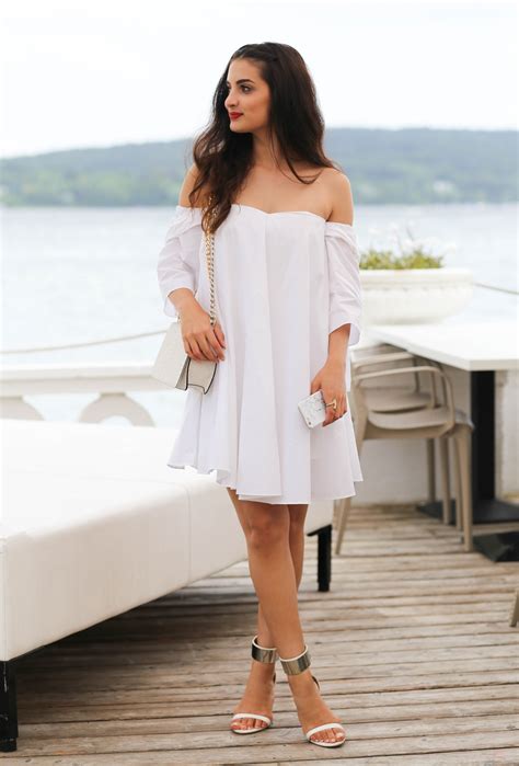 Off shoulder kleid zara, Cocktail dress | All White Party Outfit Ideas ...