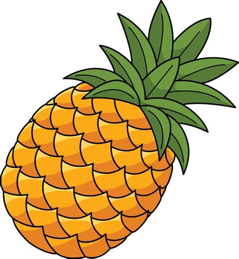 Pineapple Fruit Cartoon Colored Clipart 21964550 Vector Art at Vecteezy