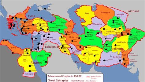 Persian Empire Satrapies by dragonvanguard on DeviantArt