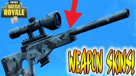 WEAPON SKINS IN FORTNITE BATTLE ROYALE! - YouTube