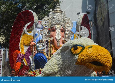 Tulsi Baug Ganpati Idol Decoration during Ganpati Visarjan Festival ...