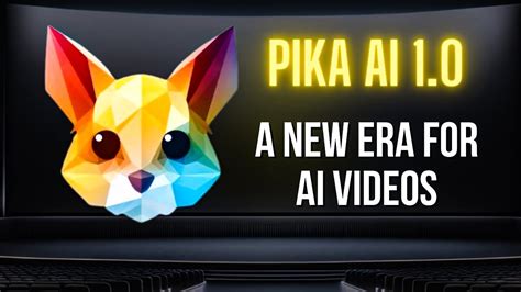 Pika AI 1.0 - A New Age For AI Text-To-Video Generation 🦊📽️ - YouTube