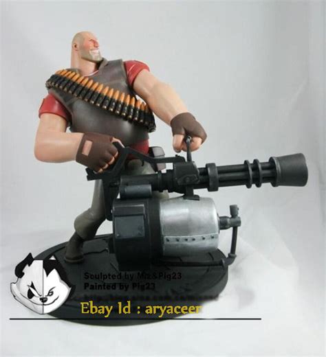 MIZ&PIG23 STUDIO Team Fortress Heavy Statue Collectible Figure Model In ...