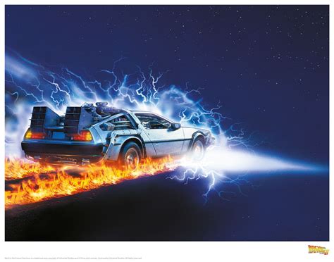 Back to the Future: Premium Art Print - Delorean #2 ~ Limited Edition ...