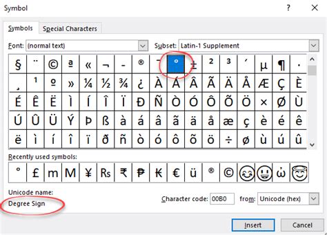 Degree symbol ° in Word, Excel and PowerPoint - Office Watch