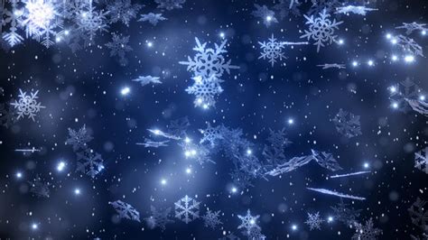 Snowflakes Falling Wallpaper