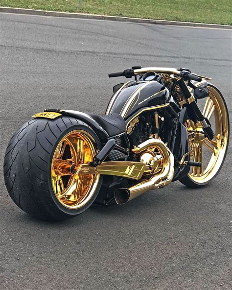 LWKEY: Gold Harley-Davidson V-RodBuild by DGD Custom Custom Motorcycle ...