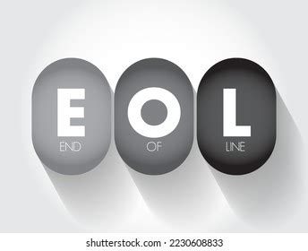 Eol End Line Acronym Technology Concept Stock Vector (Royalty Free ...