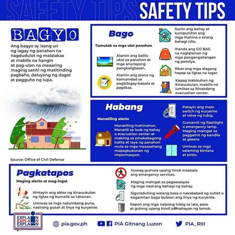 Bagyo - Safety Tips