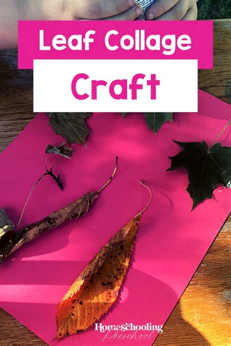 Leaf Collage Craft - Homeschooling Preschool