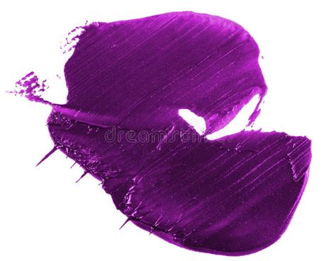 Stain of Purple Oil Paint on White Stock Photo - Image of palette ...